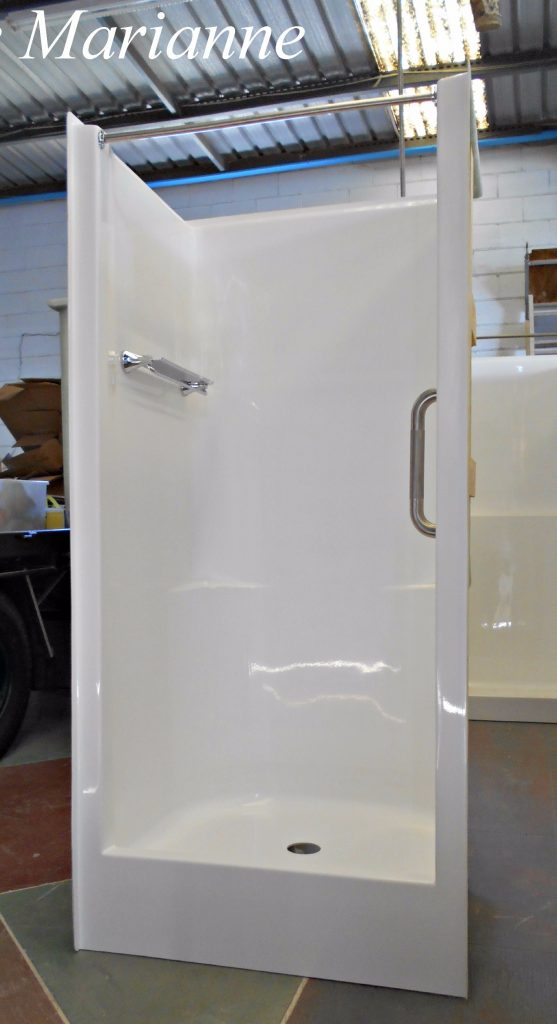 Shower Cubicles For Rvs Marianne 1pc Shower Cubicle 900mm x 760mm x 1850mm RV – Flair Showers